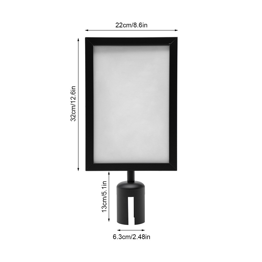 4 Pieces Sign Holder, Double Sided Sign Frame, Top Stand Poster Display