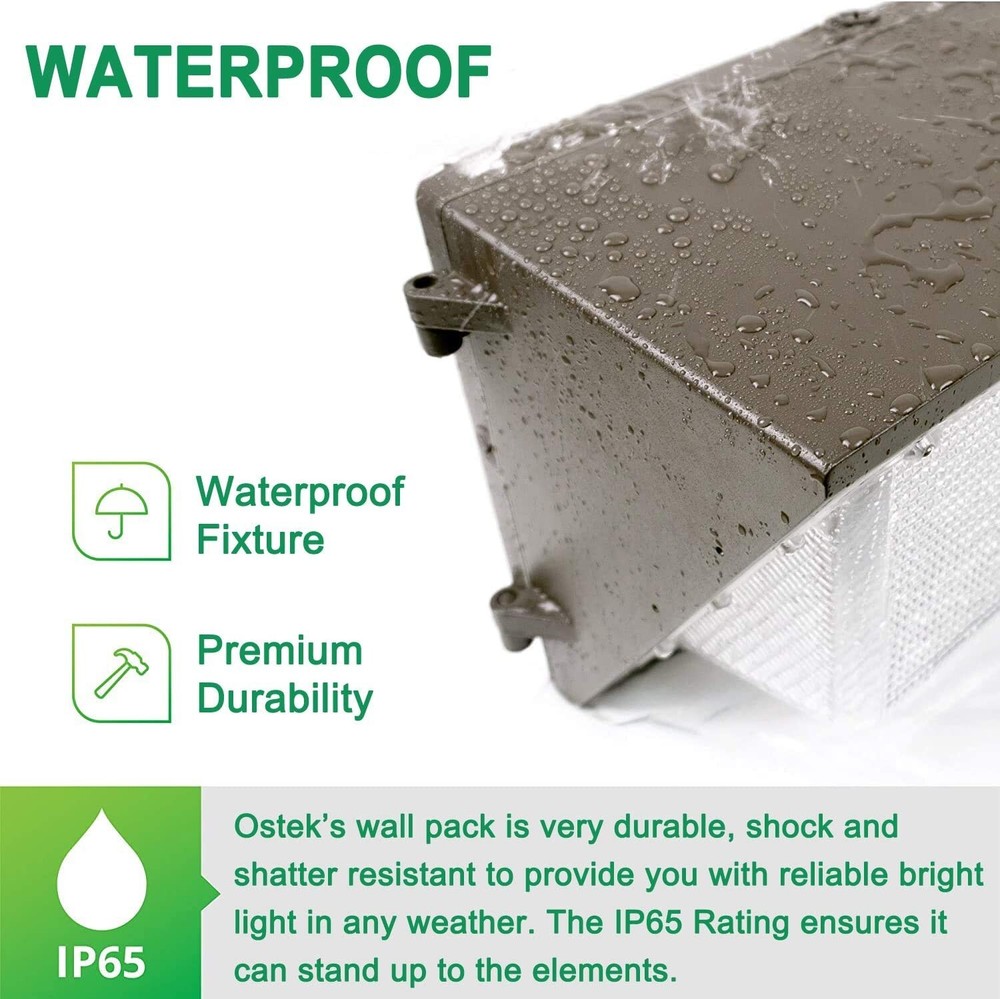 LED Wall Pack Lights 41W 5740LM,5000K Daylight Wall Pack with Dusk to Dawn 5000K