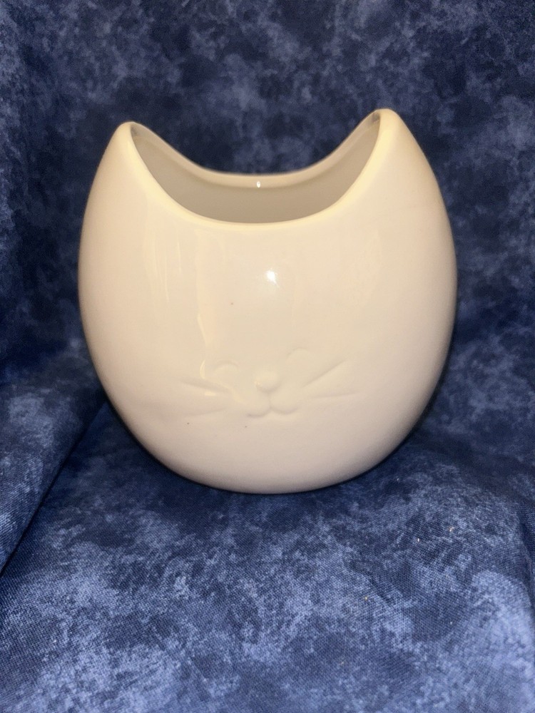 Cat Lady Box Ceramic Vase-3 1/2" tall