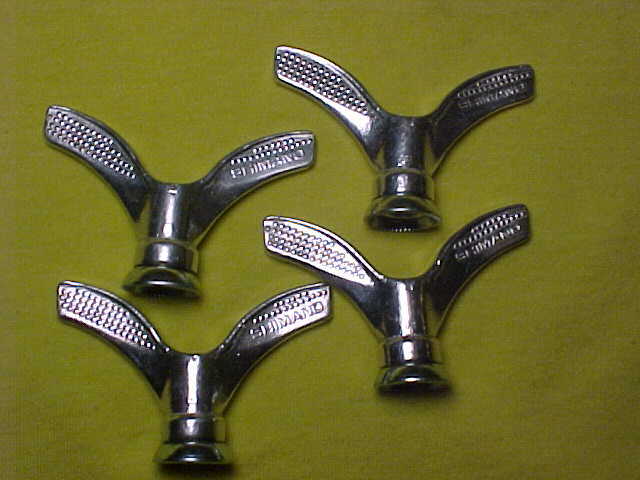 4 NOS Vintage Bicycle Wing Axle Nuts