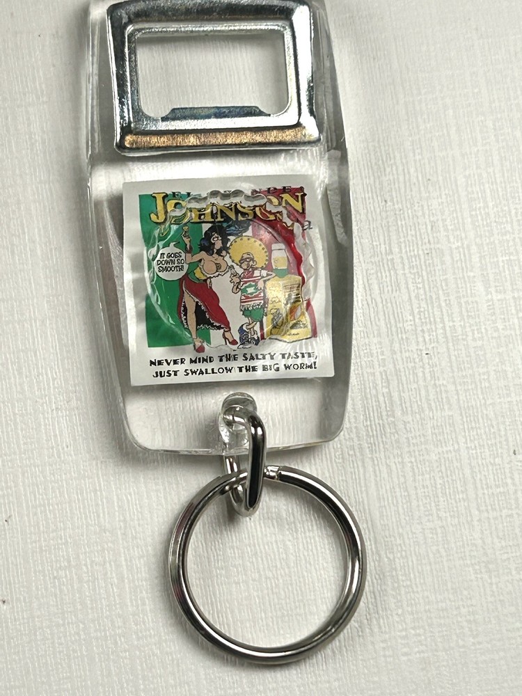 Johnson Tequila Keychain + Bottle Opener