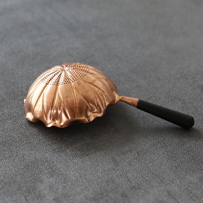 1pc Chinese Traditions Copper Tea Strainers Handmade Tea Filter Accessories Set