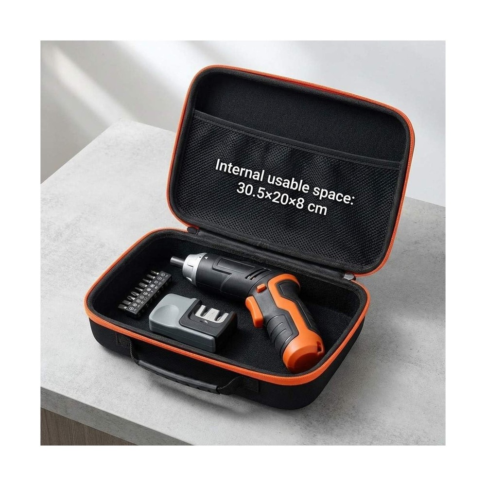 QWORK Compact Tool Storage Case 33×22.5×9cm – Shock‑Resist