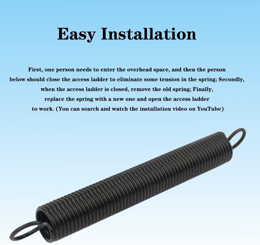 56-1 Ladder Springs Replacement fit Attic Stairs Pull Down Black