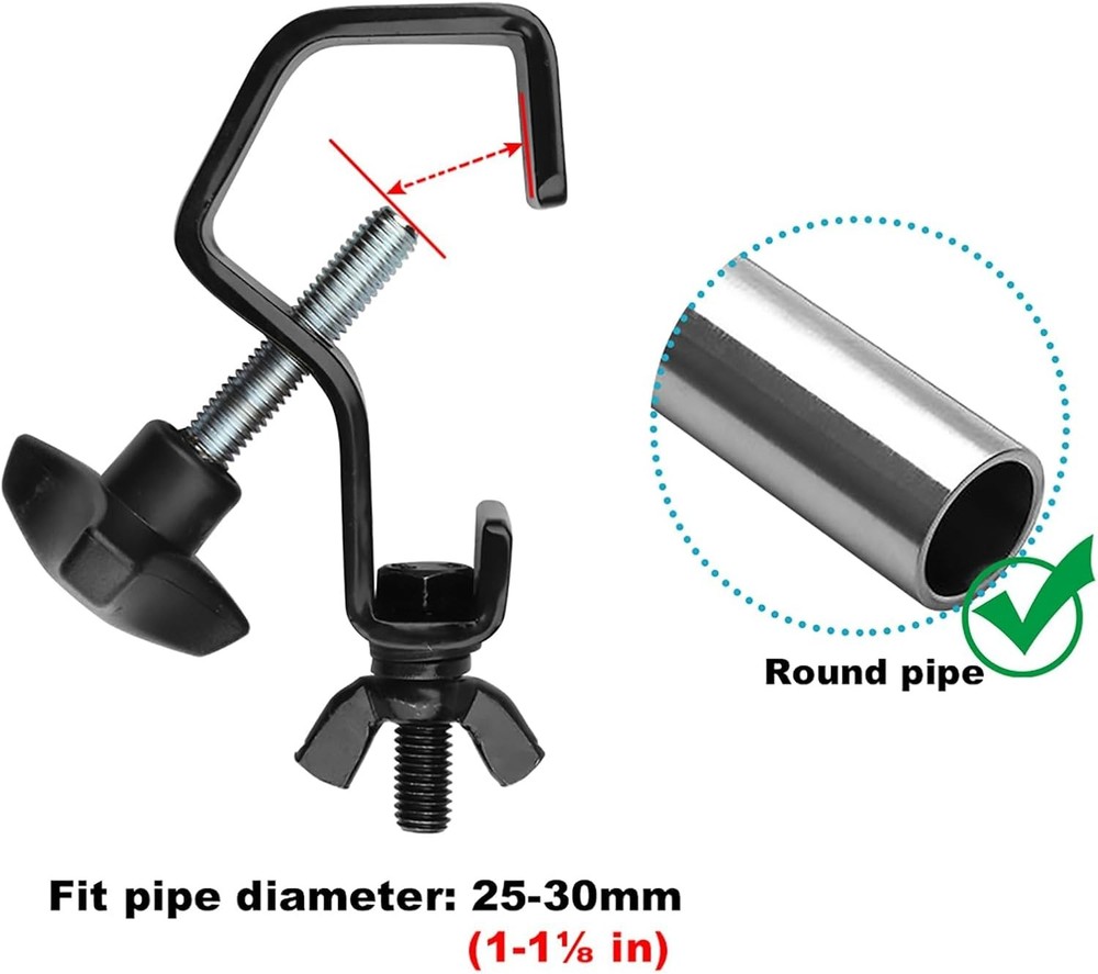 Stage Light C Clamps Heavy Duty 6 Pack