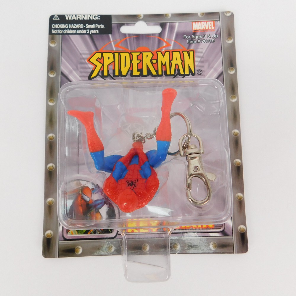 2002 Marvel Spider-Man Keychain / Keyring Web Climber Playfully yours Sealed