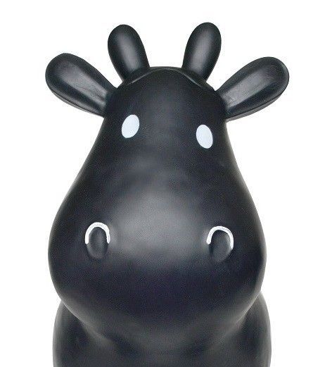 Black Cow Bouncy Hopper Toy