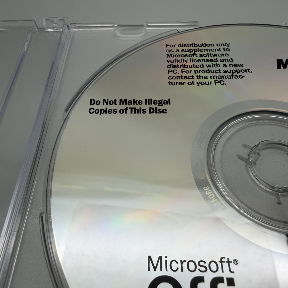 Vintage 2002 Microsoft Office XP Version 2002 Service Pack 1 CD Windows XP OEM
