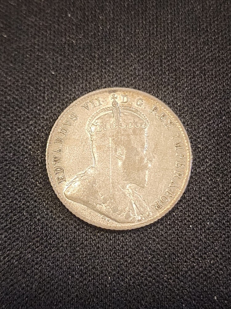 1908 Canada 10 Cents Silver Coin