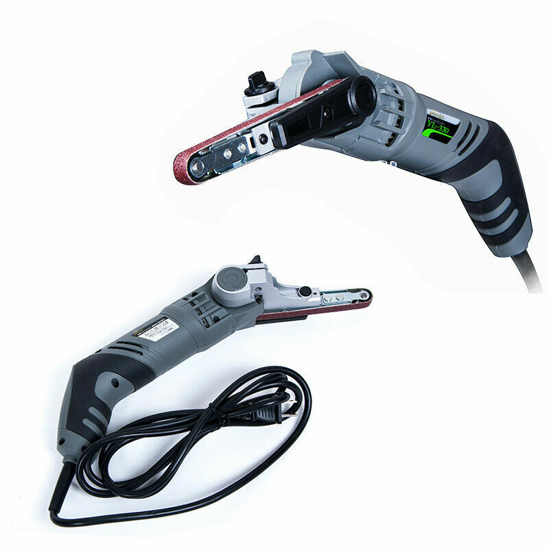 Mini Belt Sanding Machine Handheld Belt Sander Polisher Polishing Machine 220V