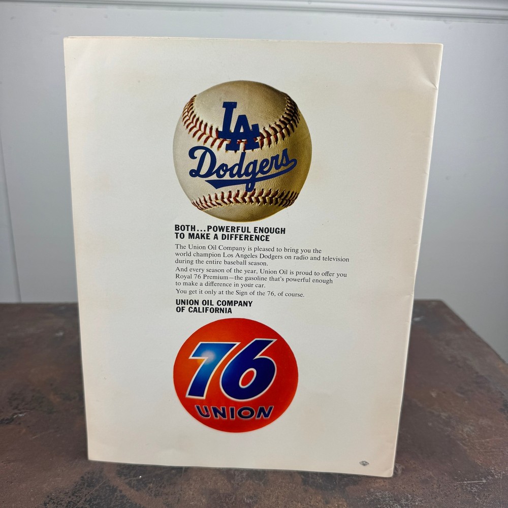 1966 World Series MLB Baseball Program LA Dodgers vs Baltimore Orioles