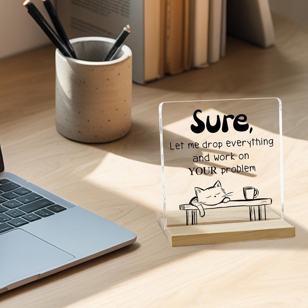 OFFICE DECOR, DESK ACCESSORIES , OFFICE DECOR SIGN