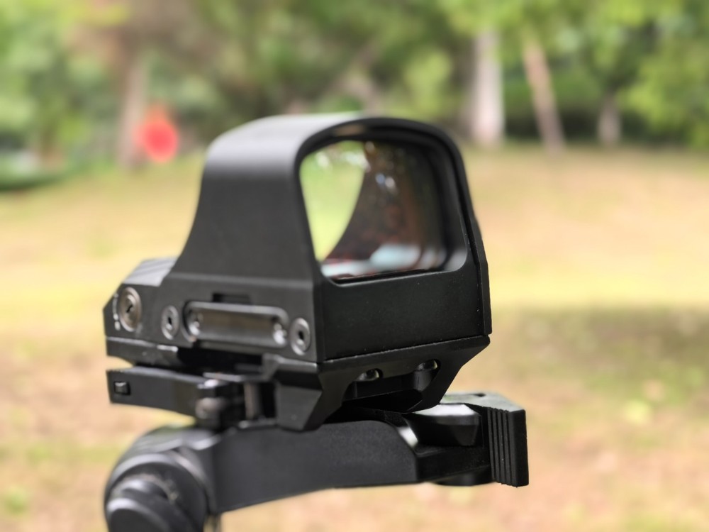 510C Open 2 MOA Dot/64 MOA Circle Red Dot Reflex Sight Multi-Reticle Solar Power