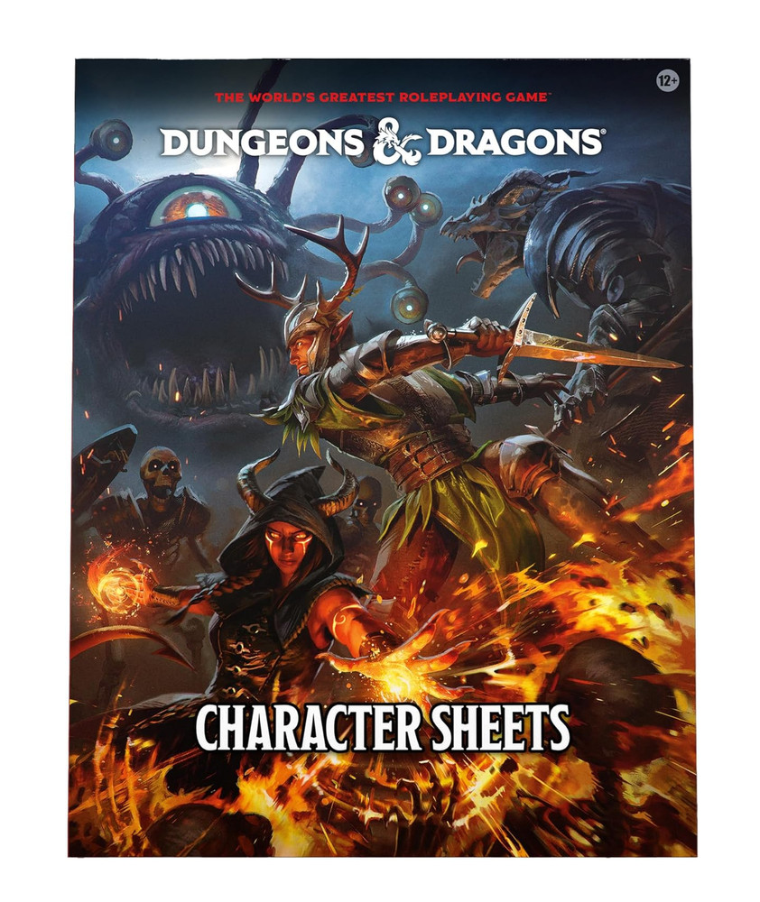 Dungeons & Dragons 2024 Character Sheets Player Accessories