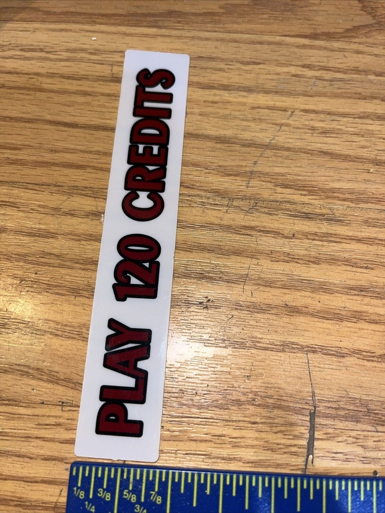 Play 120 Credits Decal Used /BA