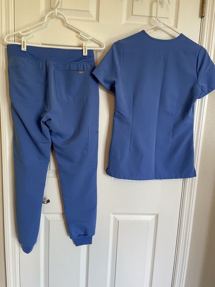Figs scrubs women set, CEIL BLUE