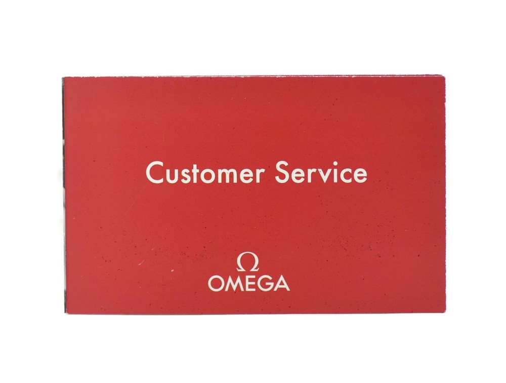 Omega Customer Service Booklet Manual