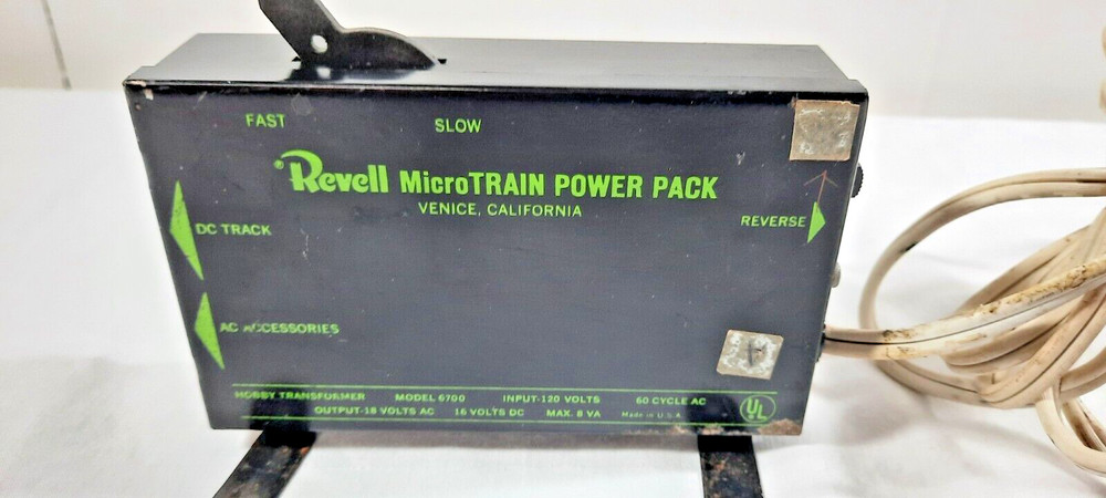 REVELL MICROTRAIN POWER PACK MODEL 6700 HOBBY TRANSFORMER Tested Working!