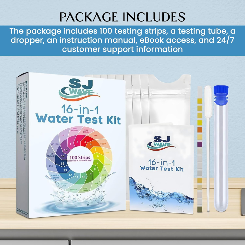 16 in 1 Water Testing Kits for Drinking Water - High Sensitivity Drinking Wat...