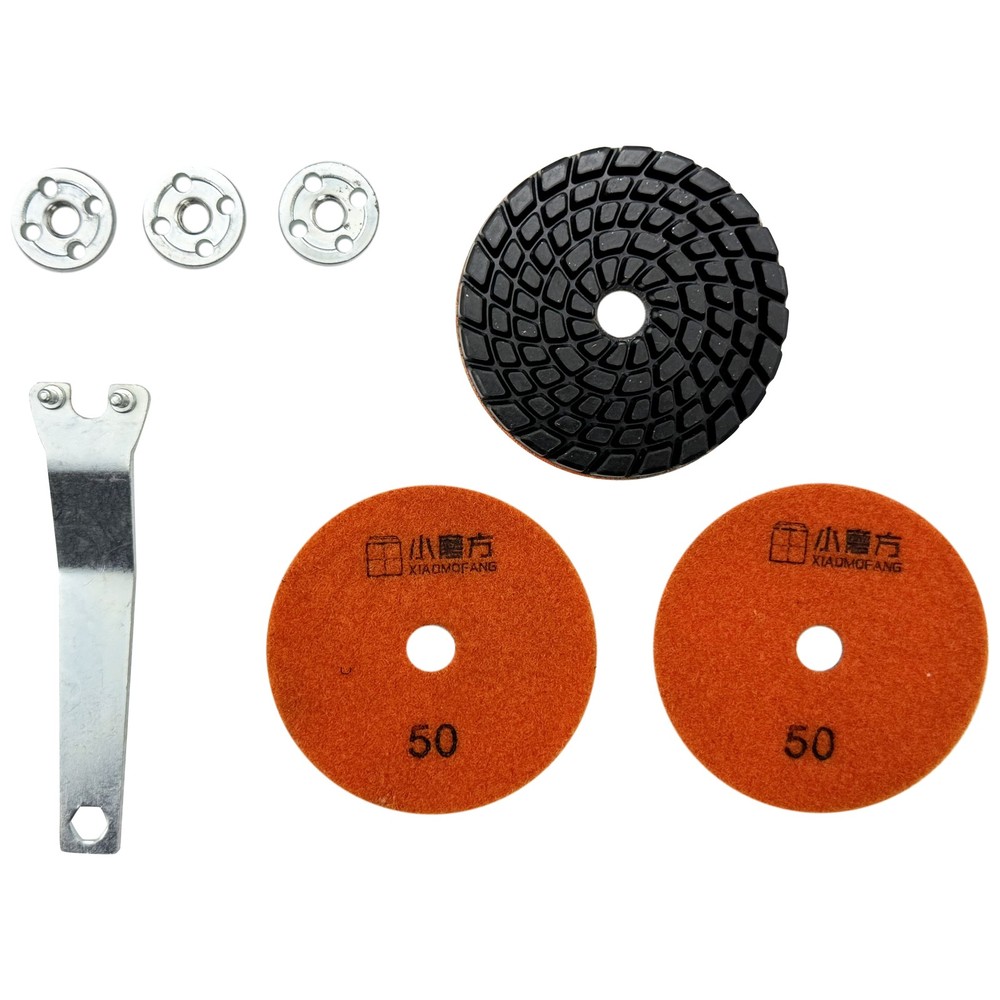 220V Handheld Three Head Dust-free Grinding Machine with Speed Regulator