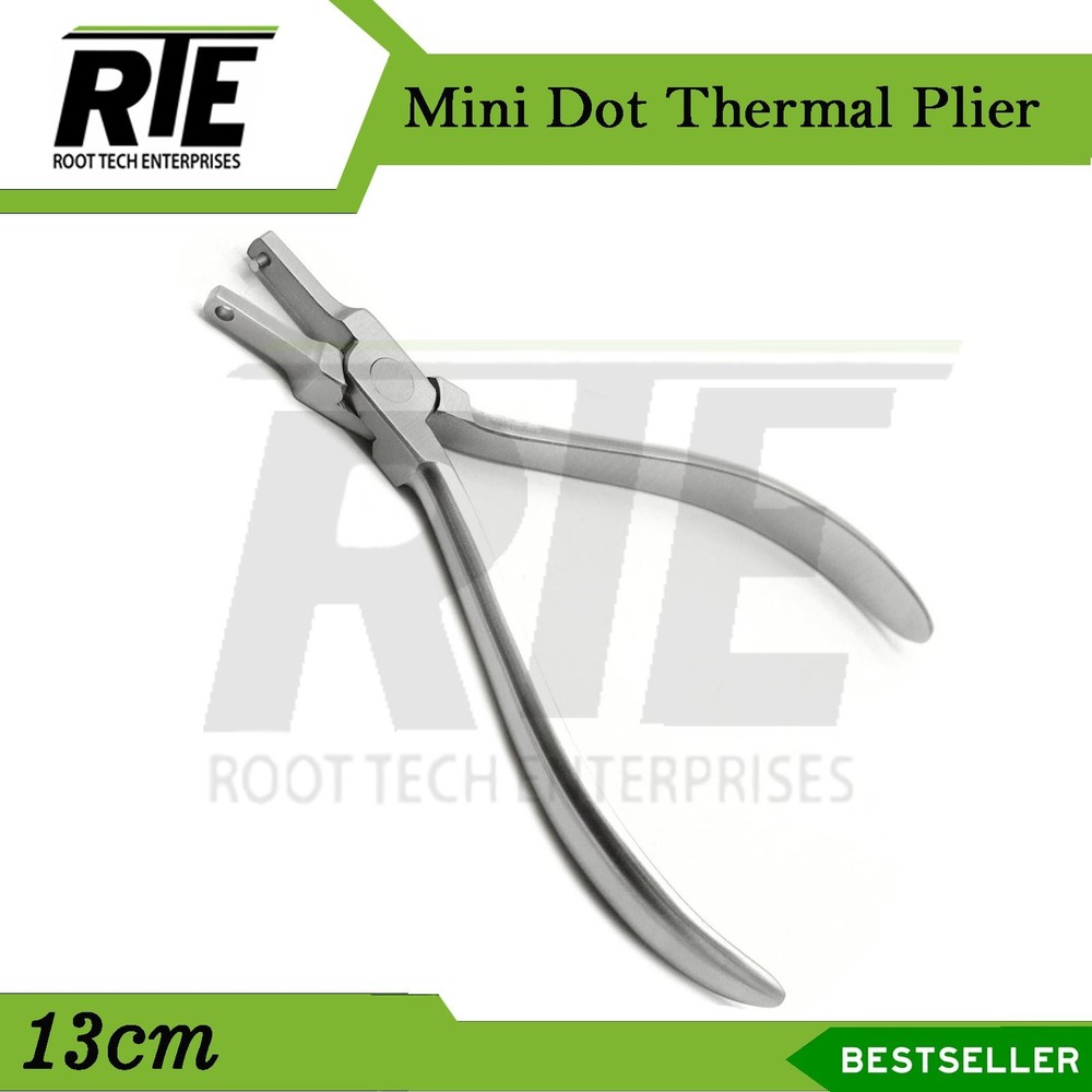 Dental Mini Dot Dimple Plier Thermal Hole Punch Clear Braces Aligner Tool