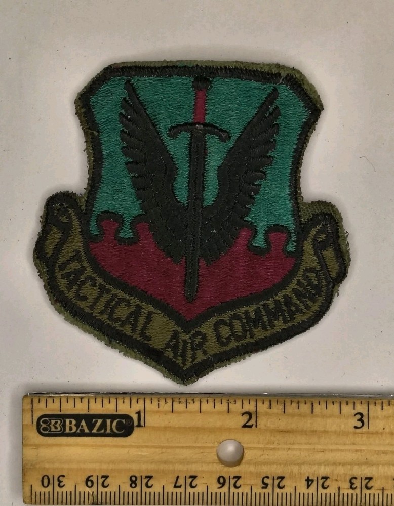 US Air Force Tactical Air Command Shoulder Patch Subdued Sew On USAF