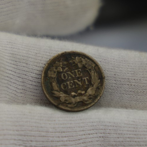 1857 US Flying Eagle 1c Fine (Corrosion)