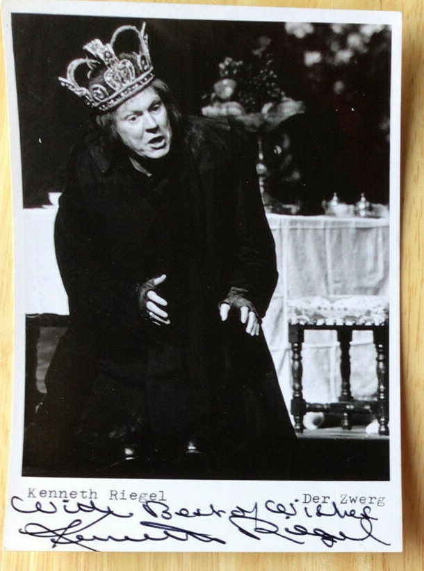 Kenneth Riegel Signed Photo / Autographed Opera Singer