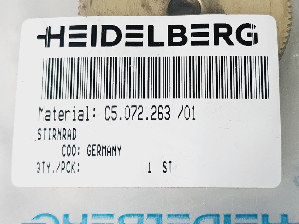 Heidelberg C5.072.263/01 Spur Gear