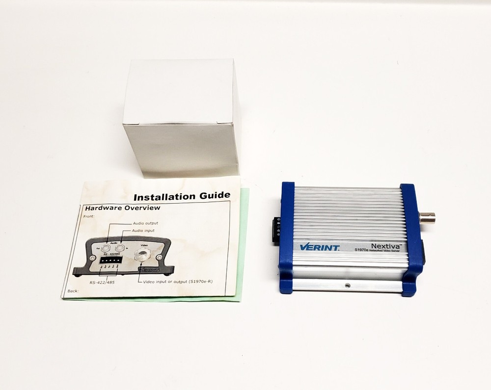 VERINT Nextiva S1970E-T Networked Video Server w/Power Supply NEW