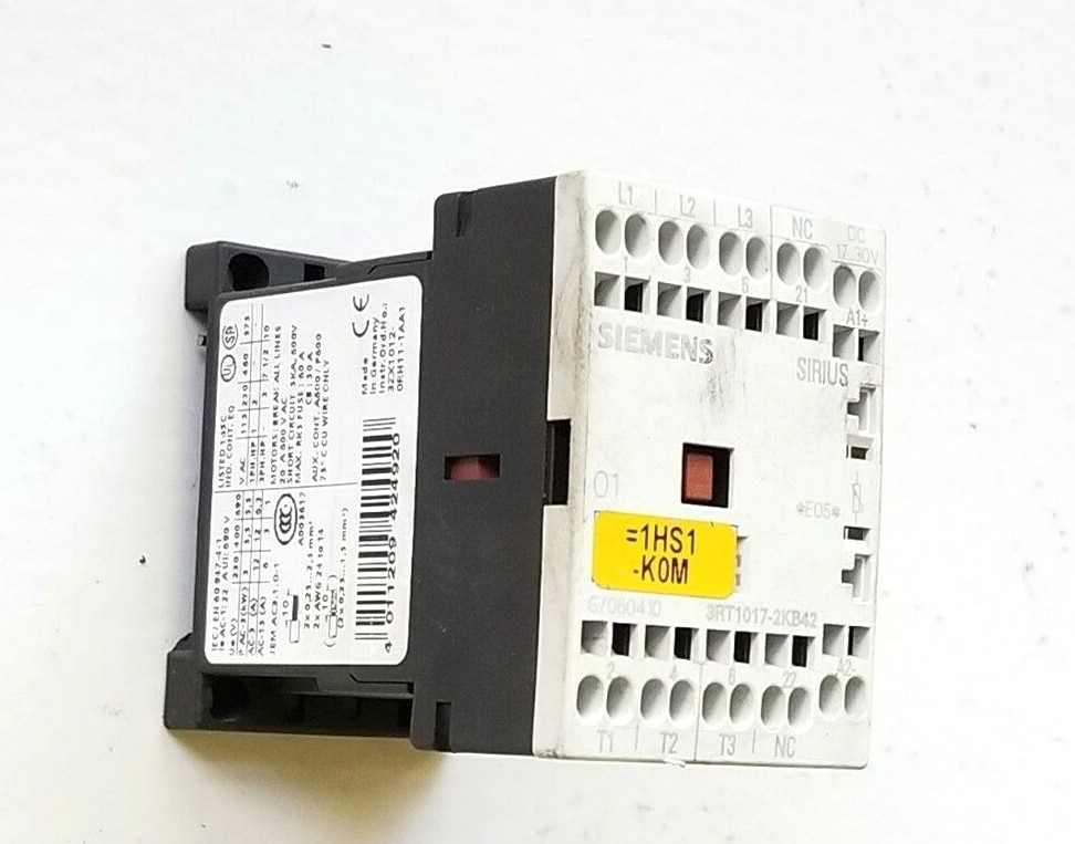 SIEMENS CONTACTOR 3RT1017-2KB42