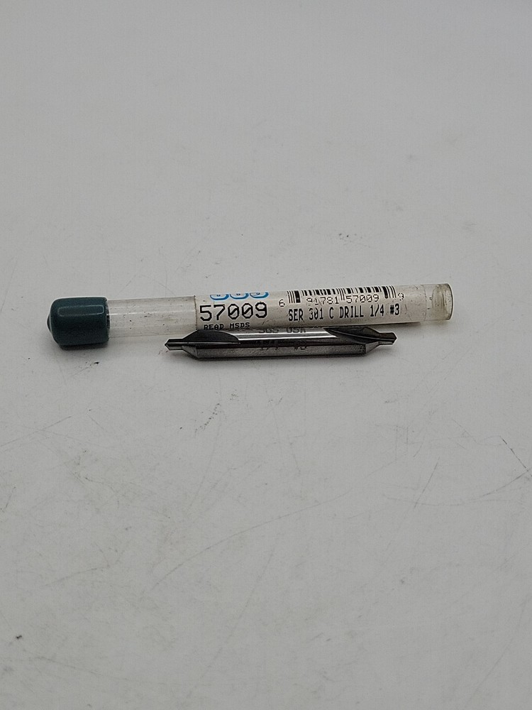 NEW SGS 57009 301 DOUBLE END GENERAL PURPOSE COMBINED DRILL AND COUNTERSINK, #3