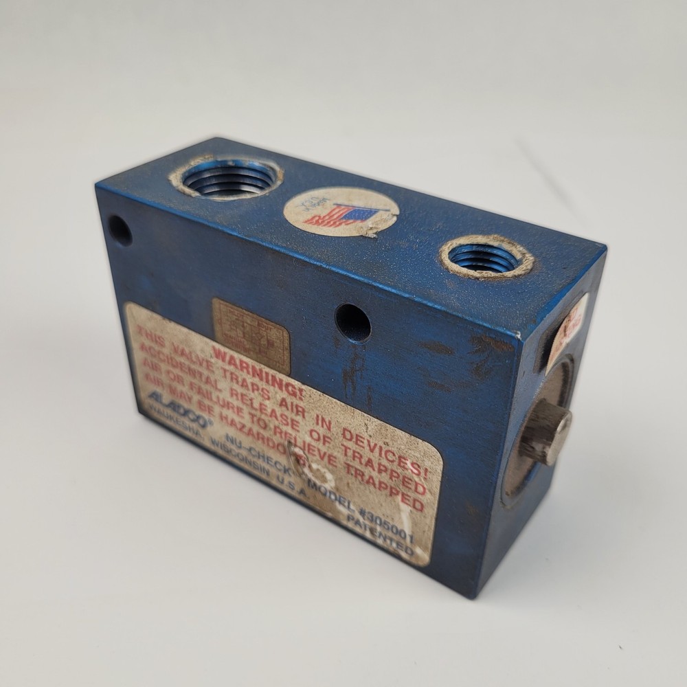 Aladco 305001 Nu-Check Pneumatic Valve - USED