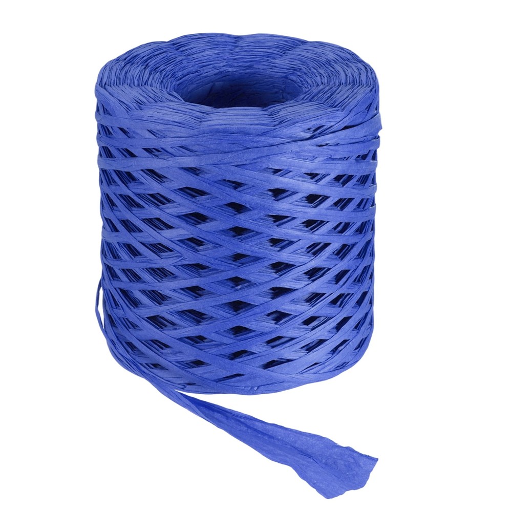 219 Yard Raffia Paper Craft Ribbon, Raffia Twine String, Dark Blue