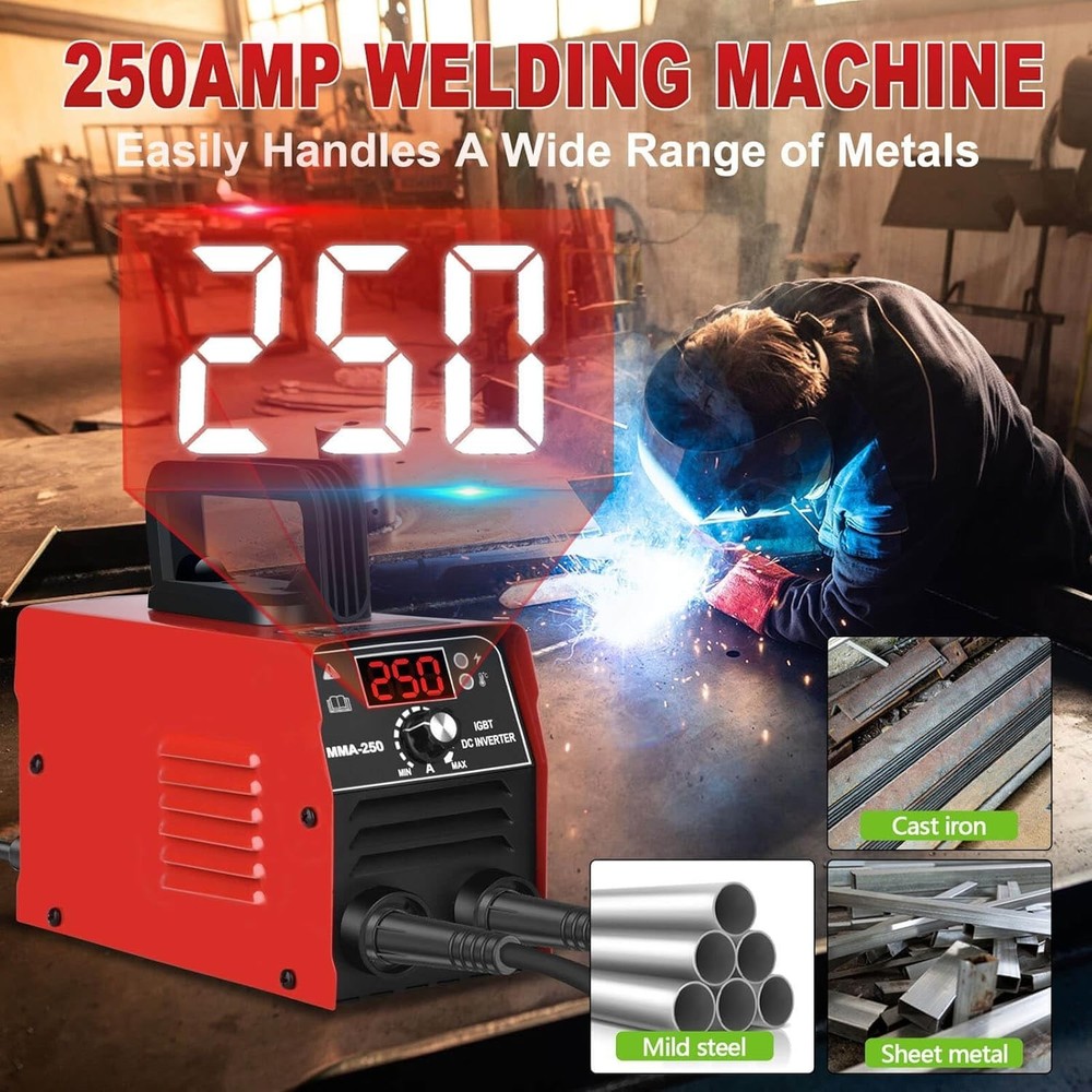 Beginner-Friendly Mini Welding Machine: 250Amp, Compact & Easy-to-Use