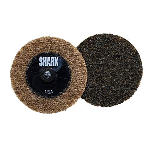 Shark 13088 50-Pack Brown Quick Change Surface Prep Conditioning Discs, 2 Dia.