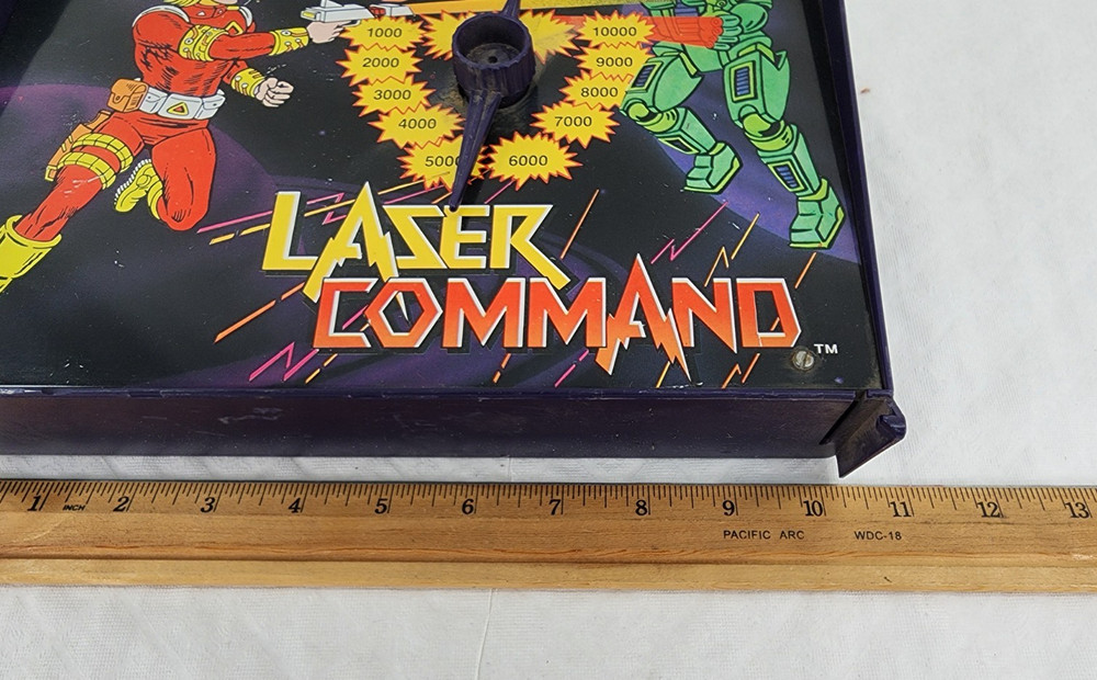 Vintage 1987 Ideal Laser Command Pinball Game Top DISPLAY ONLY