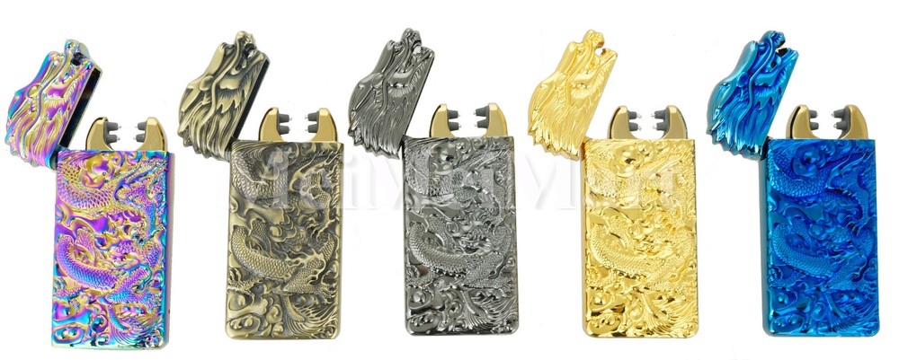 Dragon Shake Electronic Pulse Dual Arc Plasma Lighter with USB Rechargeable R