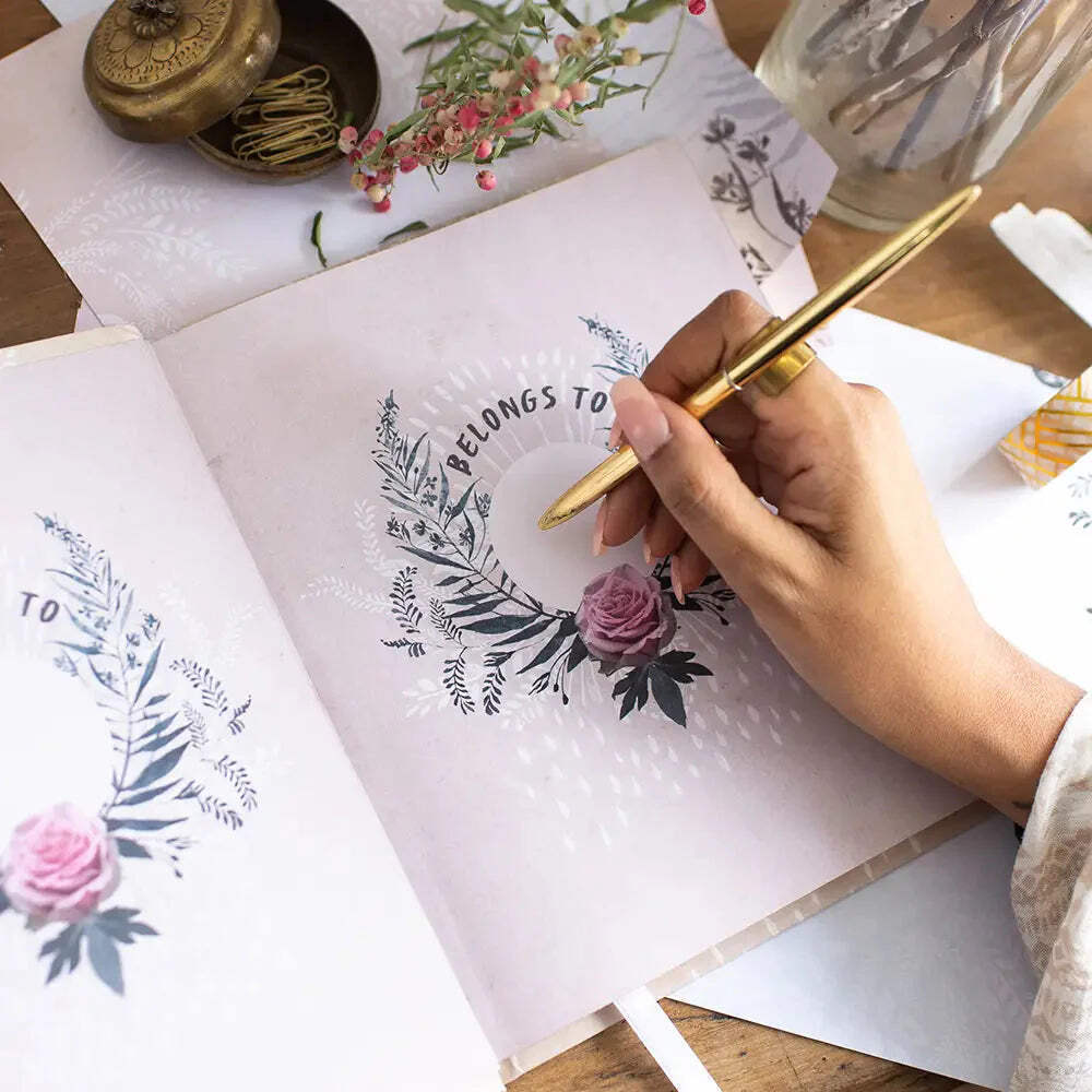 In The Flow Luxury Hardback Notebook Journal - Illustrated Inside