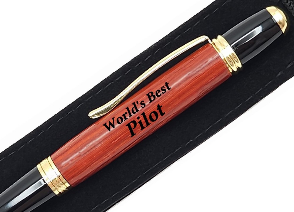 Gift For Pilot World's Best Pilot Present Engraved Pen