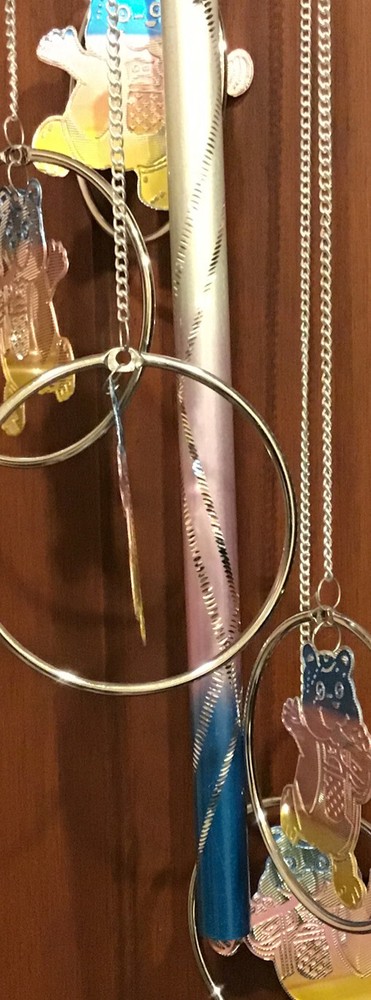 Aluminum Laser Cut 25” Wind Chimes Bears