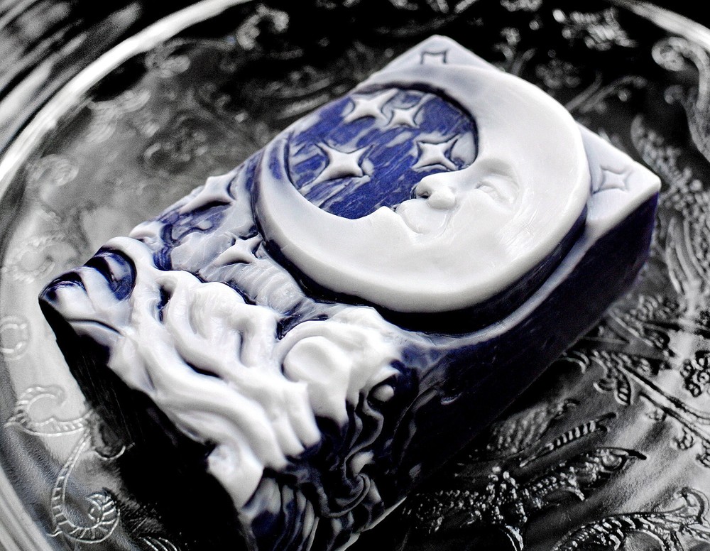 MOON SILICONE MOLD for soap making and other crafts