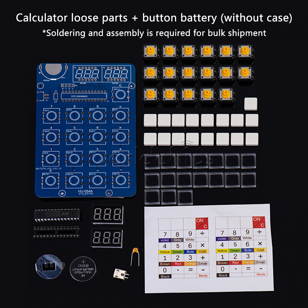 DIY Calculator Electronic Production Kit 51 Microcontroller Welding Exercise New