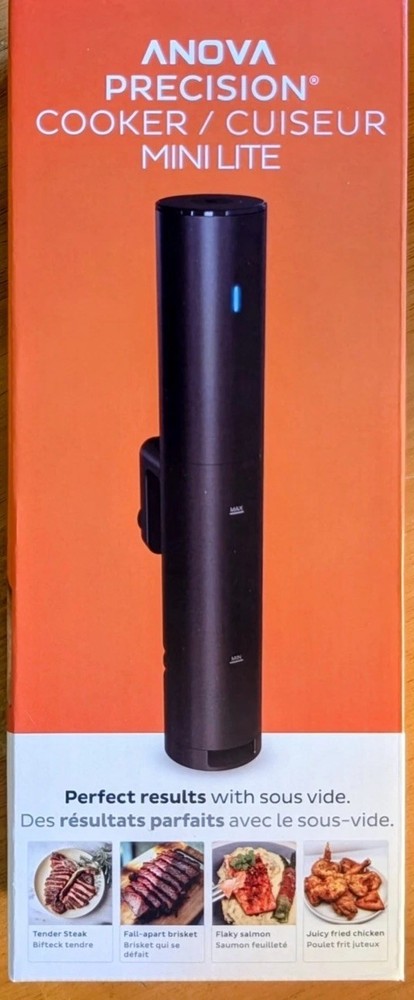 Anova Precision Cooker Mini Lite Sous Vide Immersion Circulator Black