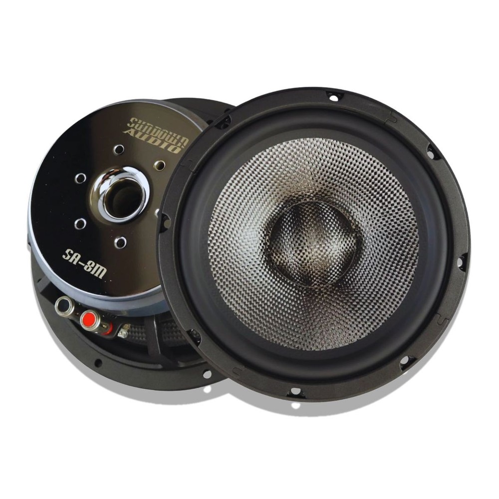 Sundown Audio SA8M 8" 130W RMS 4-Ohm Midrange Speaker Pair SA-Series