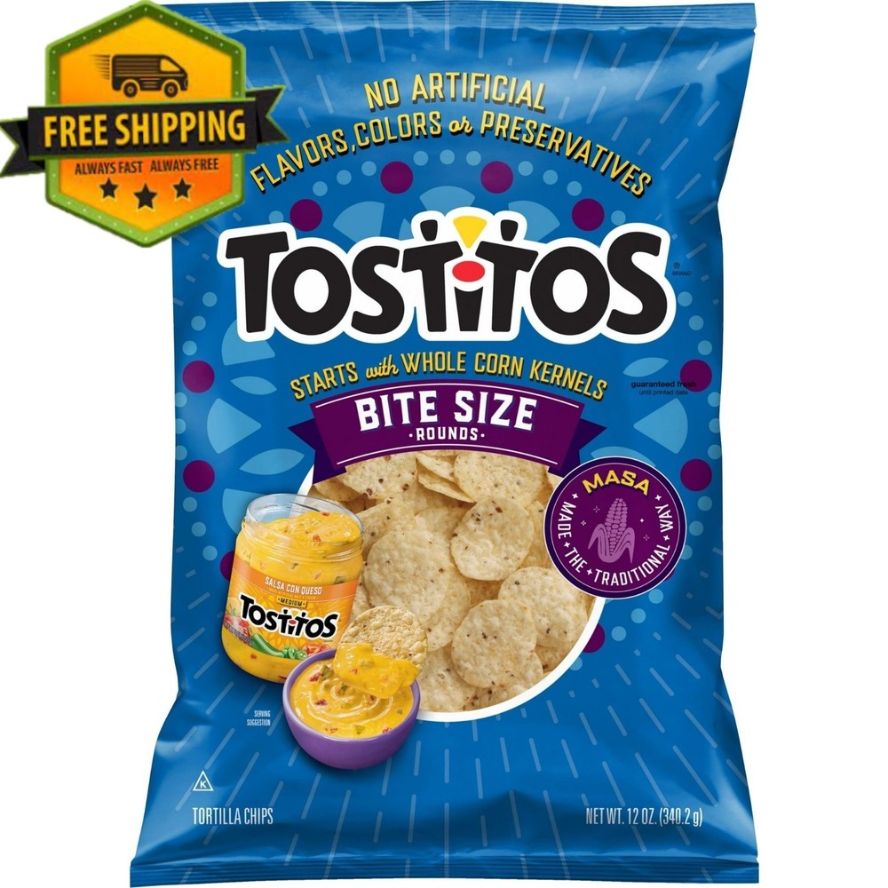 Tostitos Mini Round Tortilla Chips, 12 oz Bag