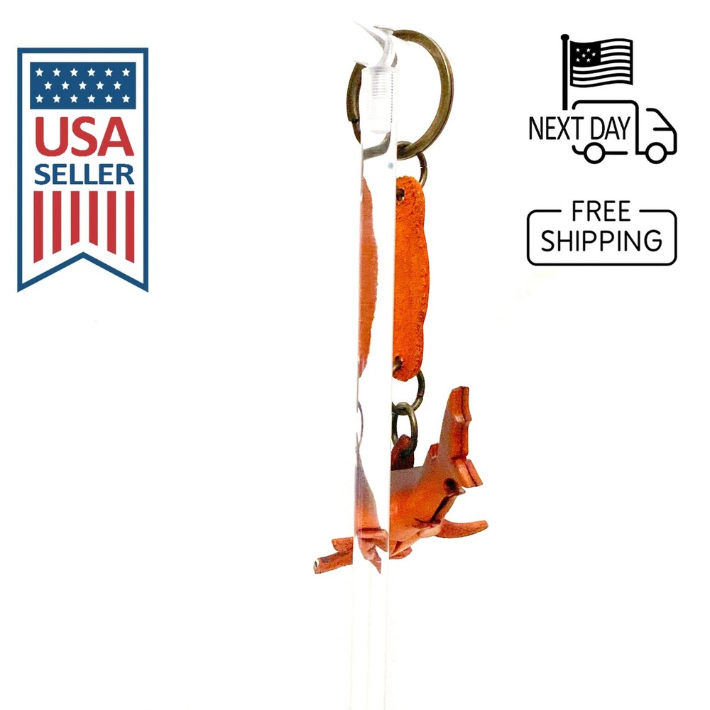 Hammerhead Shark Handmade Leather Keyring