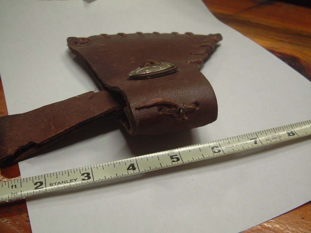 Primitive Handcrafted Leather Axe Sheath Protector Camping Axe Handle Guard