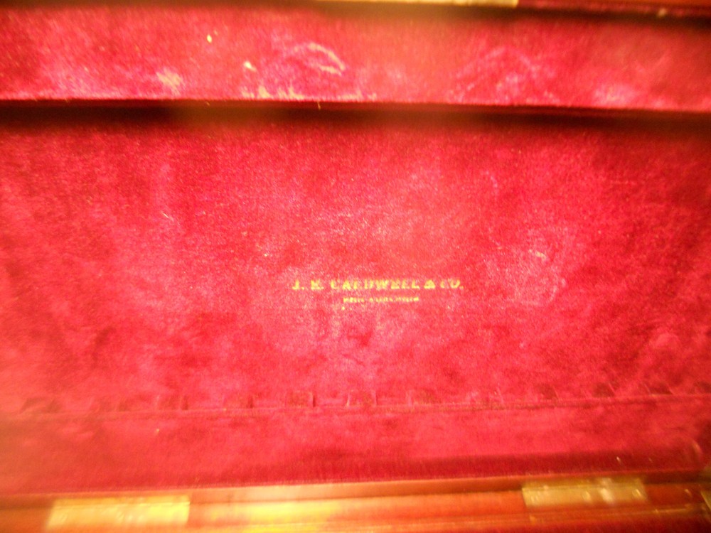 J.E. CALDWELL Philadelphia SILVERWARE Box Silverplate STERLING BOX Vintage