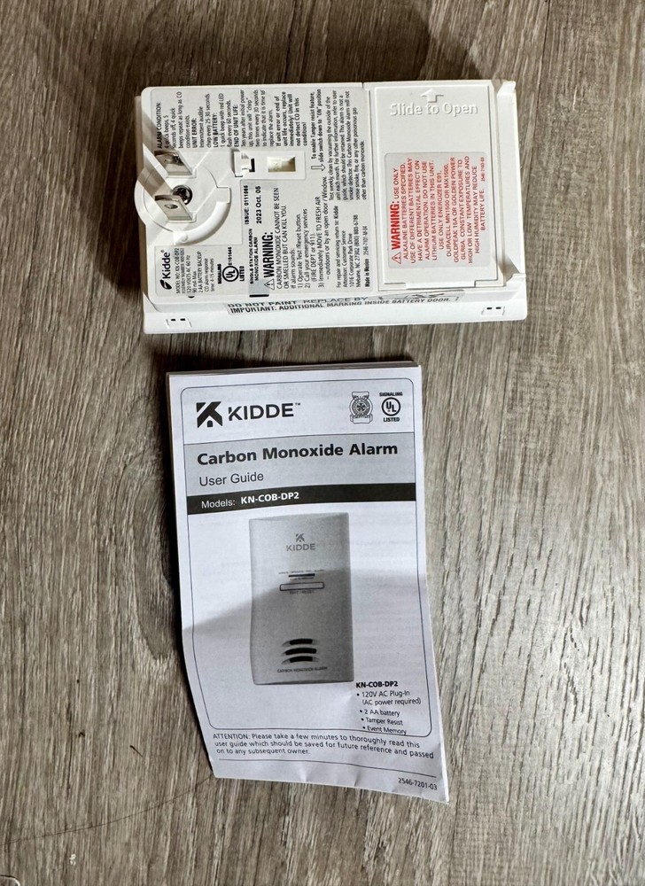 Kidde Carbon Monoxide Detector – Plug-In, AA Battery Backup, Test-Hush Button